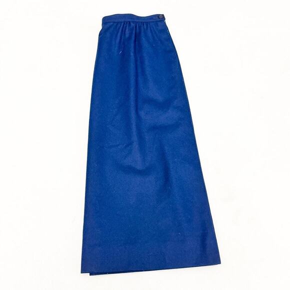 Pendleton Virgin Wool Navy Blue Pencil Skirt Pockets Size 12 - Picture 5 of 5